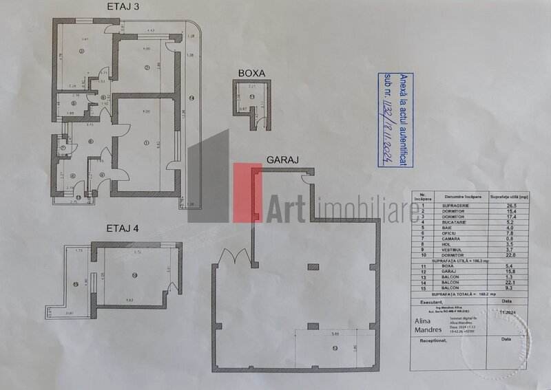 Cotroceni Apartament 3 camere + camera supliemntara, garaj si boxa
